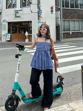 「EFOLE（エフォル）のアイテム」を使った、さきさん（レディース・155cm）の春コーディネート