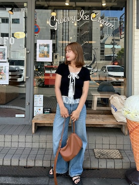 「Levi's」｜さきさん（レディース・155cm）の春コーディネート