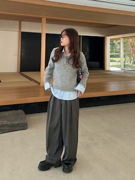 「hellam（へラム）のアイテム」を使った、さきさん（レディース・155cm）の冬コーディネート