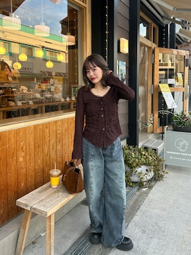 「MOUSSY（マウジー）のアイテム」を使った、さきさん（レディース・155cm）の春コーディネート