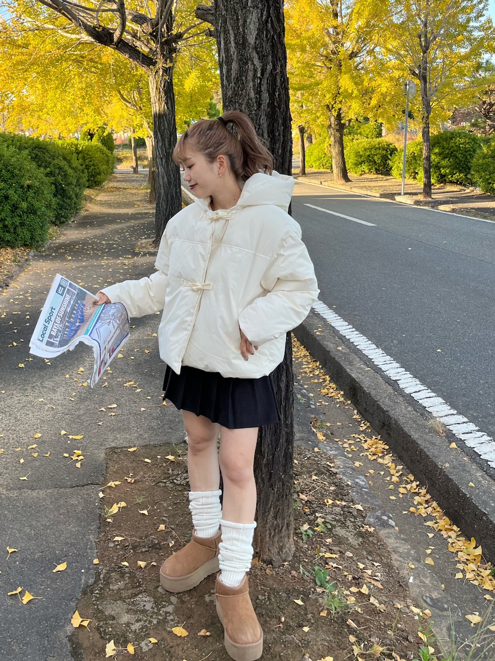 ugg ムートンブーツ レッグウォーマー レッグウォーマーを使った「UGG」の人気ファッションコーディネート - WEAR