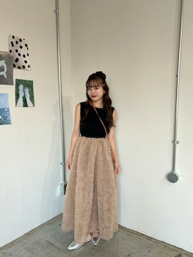 「アイテム（ドレス）」を使った、さきさん（レディース・155cm）の夏コーディネート