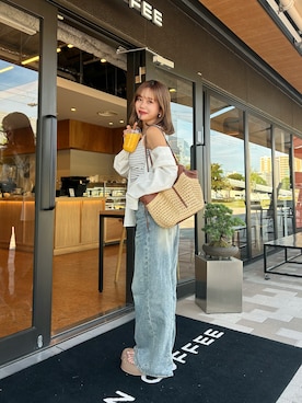 「Kastane（カスタネ）のアイテム」を使った、さきさん（レディース・155cm）の夏コーディネート