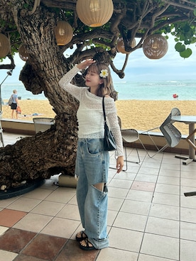 「Maison Margiela（メゾンマルジェラ）のアイテム」を使った、さきさん（レディース・155cm）の春コーディネート