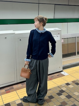 「hellam（へラム）のアイテム」を使った、さきさん（レディース・155cm）の冬コーディネート