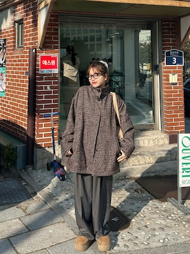 「アイテム（その他アウター）」を使った、さきさん（レディース・155cm）の秋コーディネート