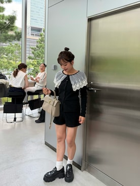 「SHAGGIE（シャギー）のアイテム」を使った、さきさん（レディース・155cm）の秋コーディネート