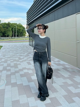 「アイテム（ハンドバッグ）」を使った、さきさん（レディース・155cm）の夏コーディネート