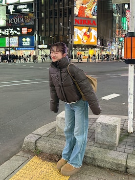 「Levi's」｜「アイテム（ジャケット/アウター）」を使った、さきさん（レディース・155cm）の秋コーディネート