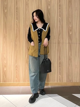 「アイテム（ブルゾン）」を使った、Hinaさん（レディース・162cm・20代）の秋コーディネート