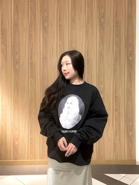 「LOWRYS FARM（ローリーズファーム）のステンレスプレートネックレス　973053（ネックレス）」を使った、Hinaさん（レディース・162cm）の秋コーディネート