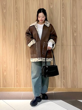「アイテム（ブルゾン）」を使った、Hinaさん（レディース・162cm・20代）の秋コーディネート