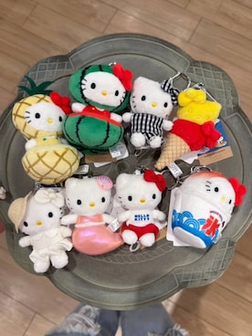 「LOWRYS FARM（ローリーズファーム）の【サンリオキャラクターズ】ヌイキーホルダー8 647243/GOODS（キーホルダー、その他）」を使った、Hinaさん（レディース・162cm）の春コーディネート