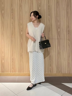 「アイテム（ヘアゴム）」を使った、Hinaさん（レディース・162cm）の夏コーディネート