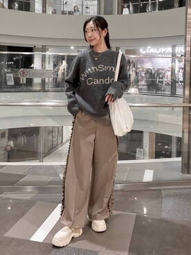 「ドットエスティ秋コーデ」｜「アイテム（アクセサリー）」を使った、Hinaさん（レディース・162cm）の秋コーディネート