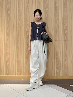 「アイテム（キーホルダー）」を使った、Hinaさん（レディース・162cm・20代）の夏コーディネート