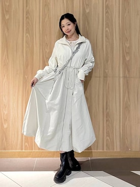 「アイテム（ワンピース/ドレス）」を使った、Hinaさん（レディース・162cm・20代）の秋コーディネート