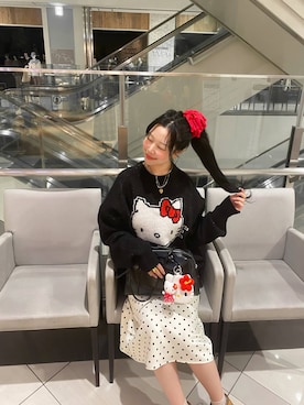 「アイテム（シュシュ）」を使った、Hinaさん（レディース・162cm・20代）の秋コーディネート