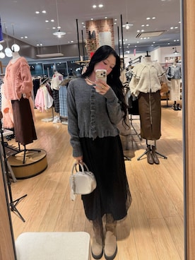 Hinaさん（レディース・162cm）の冬コーディネート