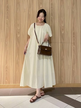 「LOWRYS FARM（ローリーズファーム）のホソベルトミュール　496861（サンダル）」を使った、Hinaさん（レディース・162cm・20代）の夏コーディネート