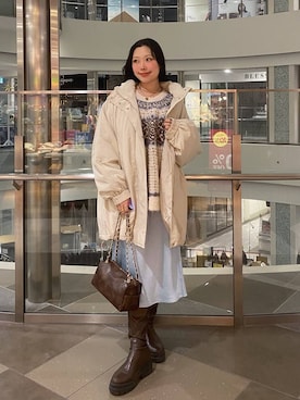 Hinaさん（レディース・162cm）の冬コーディネート