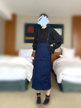 「Honeys（ハニーズ）のアイテム（バックパック/リュック）」を使った、Nanaさん（レディース・169cm）の秋コーディネート