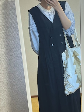 「Samansa Mos2（サマンサ モスモス）のアイテム（シャツ/ブラウス）」を使った、紗さん（レディース・152cm）の夏コーディネート