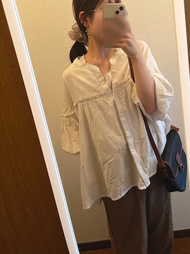 「Samansa Mos2（サマンサ モスモス）のアイテム」を使った、紗さん（骨格ウェーブ・レディース・152cm）の夏コーディネート