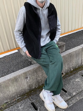 「kutir（クティール）のアイテム（その他アウター）」を使った、TPさん（メンズ・177cm）の冬コーディネート