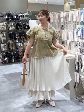 「アイテム（パンプス）」を使った、サキさん（レディース・154cm）の夏コーディネート