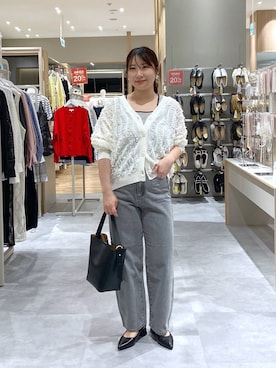 「GLOBAL WORK（グローバルワーク）のアイテム（タンクトップ）」を使った、サキさん（レディース・154cm）の春コーディネート