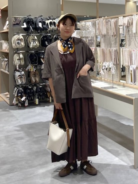 「GLOBAL WORK（グローバルワーク）のアイテム（ジャケット/アウター）」を使った、サキさん（レディース・154cm）の夏コーディネート