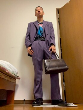 「Dr. Martens（ドクターマーチン）のDr.Martens / ドクターマーチン 1461 3EYE GIBSON SHOE 3ホール ギブソン シューズ ブーツ（ブーツ）」を使った、スギさん（メンズ・176cm）の秋コーディネート