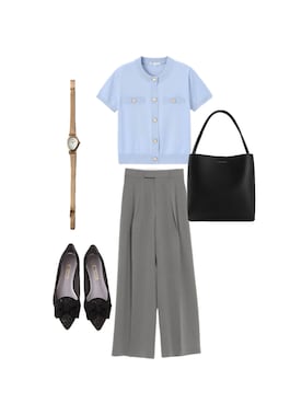 「CHARLES & KEITH（チャールズ & キース）のアイテム」を使った、ににさん（レディース・157cm）の夏コーディネート
