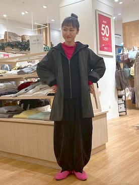 「studio CLIP（スタディオクリップ）のアイテム（ジャケット/アウター）」を使った、ゆきなさん（レディース・154cm）の冬コーディネート