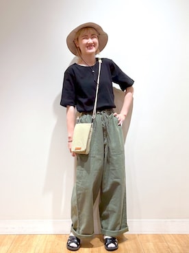 「studio CLIP（スタディオクリップ）のアイテム」を使った、ゆきなさん（骨格ナチュラル・レディース・154cm）の夏コーディネート