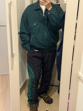 「Supreme （シュプリーム）のアイテム（パンツ）」を使った、keiたさん（メンズ・165cm）の秋コーディネート