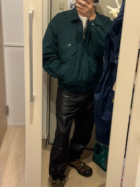 「Supreme （シュプリーム）のアイテム（パンツ）」を使った、keiたさん（メンズ・165cm）の秋コーディネート