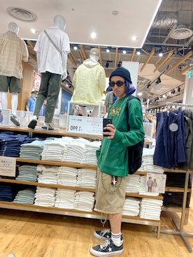 「H&M（エイチ・アンド・エム）のアイテム」を使った、endyさん（メンズ・173cm）の春コーディネート