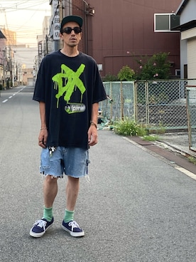 「MARMOT（マーモット）のアイテム」を使った、endyさん（メンズ・173cm）の夏コーディネート