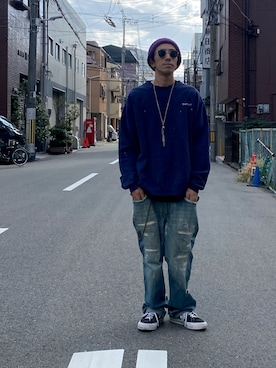 「converse」｜endyさん（メンズ・173cm）の秋コーディネート