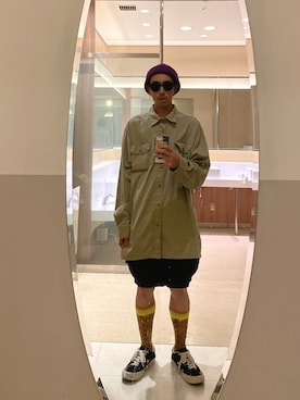 「Audience（オーディエンス）のアイテム」を使った、endyさん（メンズ・173cm）の秋コーディネート