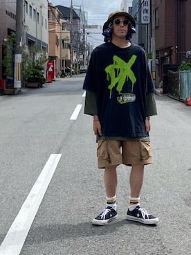 「Snow Peak（スノーピーク）のアイテム」を使った、endyさん（メンズ・173cm）の夏コーディネート
