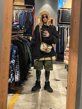 「アイテム（ベルト）」を使った、endyさん（メンズ・173cm）の秋コーディネート