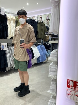 「DULTON（ダルトン）のアイテム」を使った、endyさん（メンズ・173cm）の夏コーディネート