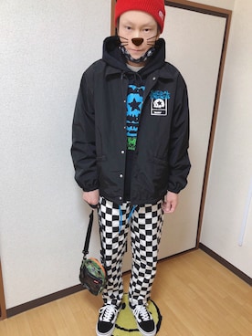 「MAGICAL MOSH MISFITS（マジカルモッシュミスフィッツ）のアイテム（ジャケット/アウター）」を使った、✩ShiGёKi✩さん（メンズ・170cm）の秋コーディネート