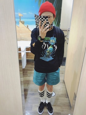 「MAGICAL MOSH MISFITS（マジカルモッシュミスフィッツ）のアイテム」を使った、✩ShiGёKi✩さん（メンズ・170cm）の秋コーディネート