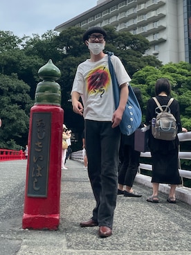 「SASQUATCHfabrix.（サスクワァッチファブリックス）のアイテム」を使った、オカダケントさん（メンズ・171cm・20代）の秋コーディネート
