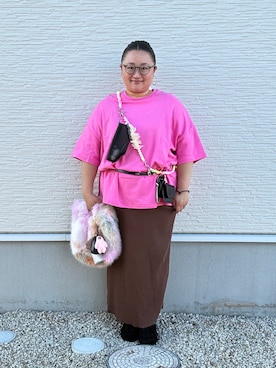 「アイテム（バッグ、その他）」を使った、☁︎•ꇵ͒•`s☺︎+sa*॰¨̮さん（レディース・155cm）の秋コーディネート