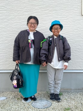 「アイテム（ノーカラーコート）」を使った、☁︎•ꇵ͒•`s☺︎+sa*॰¨̮さん（レディース・155cm）の秋コーディネート